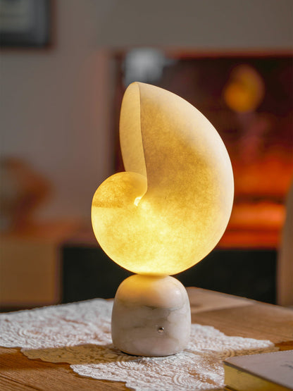 Lumora Shell Alabaster Table Lamp