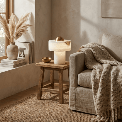 Dome Alabaster Table Lamp