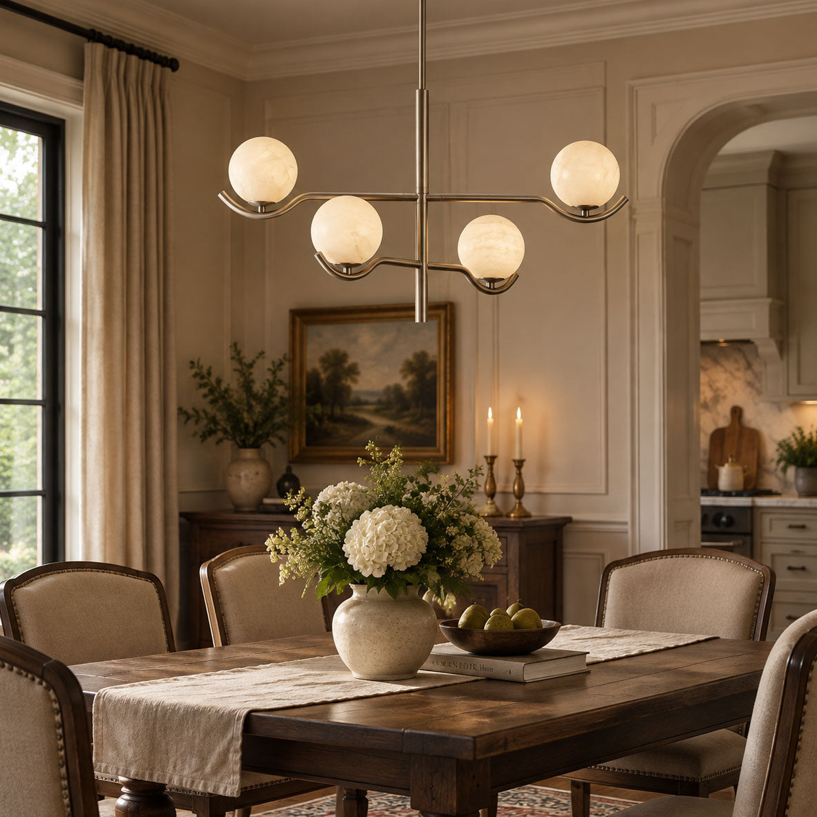 Doris Alabaster Chandelier