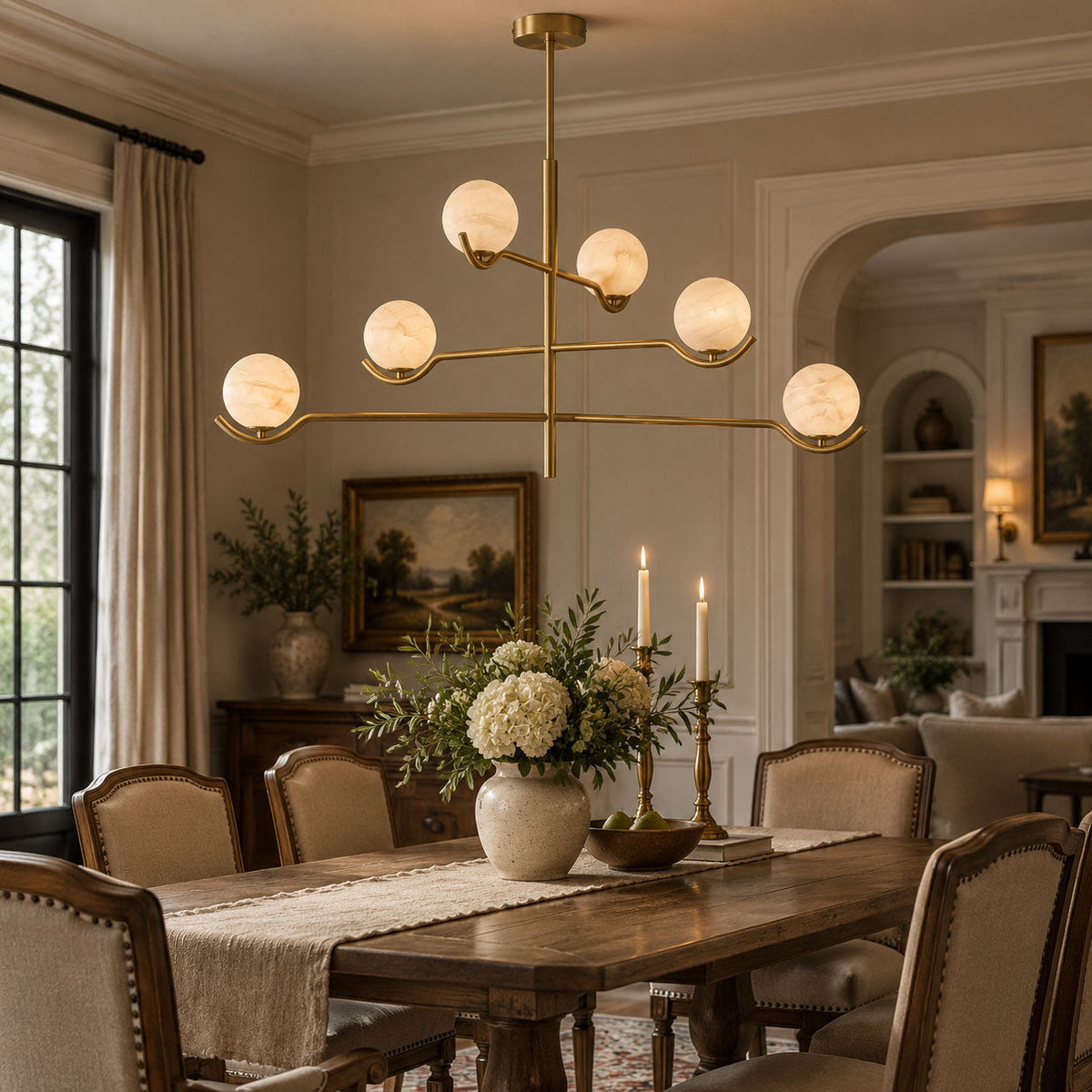 Doris Alabaster Chandelier