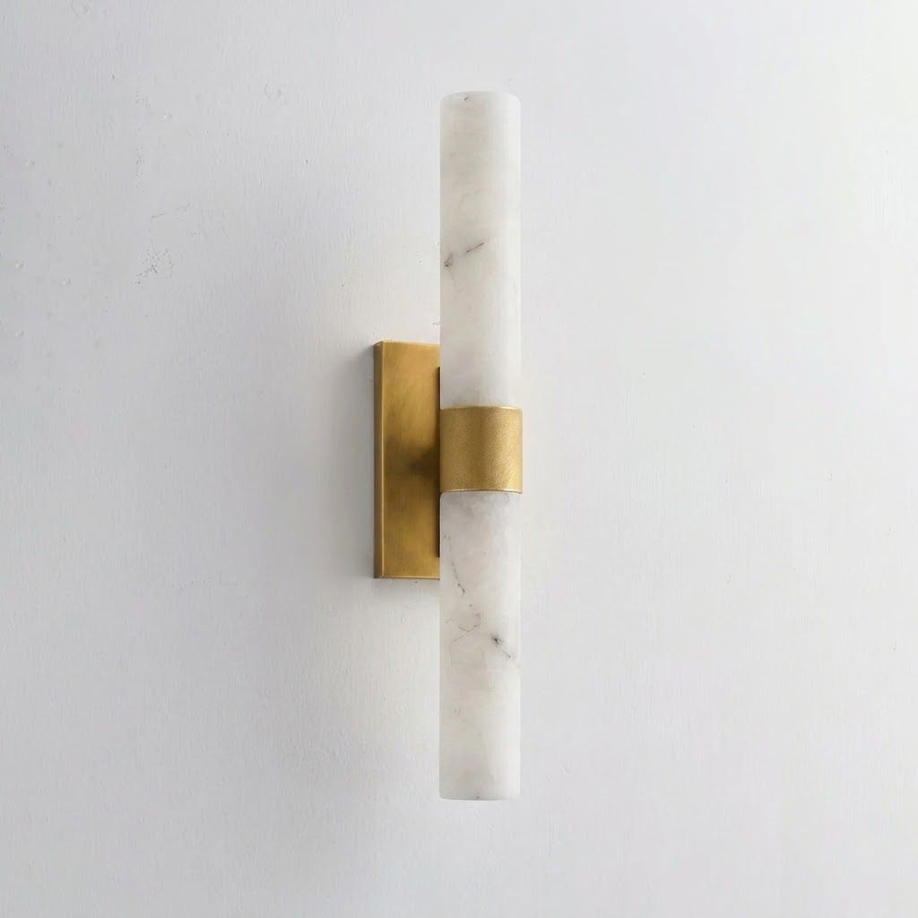 Elaris Alabaster Tube Wall Sconce