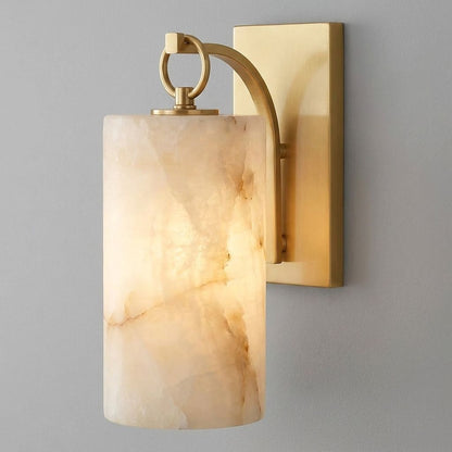 Elowen Alabaster Lantern Wall Sconce