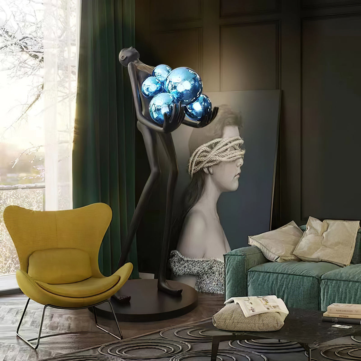 Embrace Sculpture Floor Lamp – detail 6