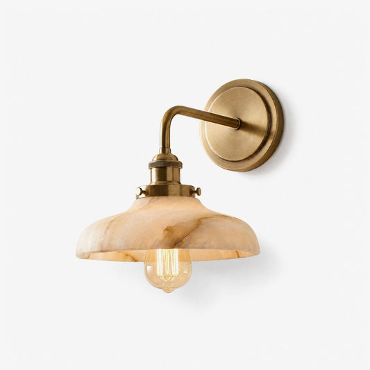 Evadne Alabaster Dome Wall Sconce