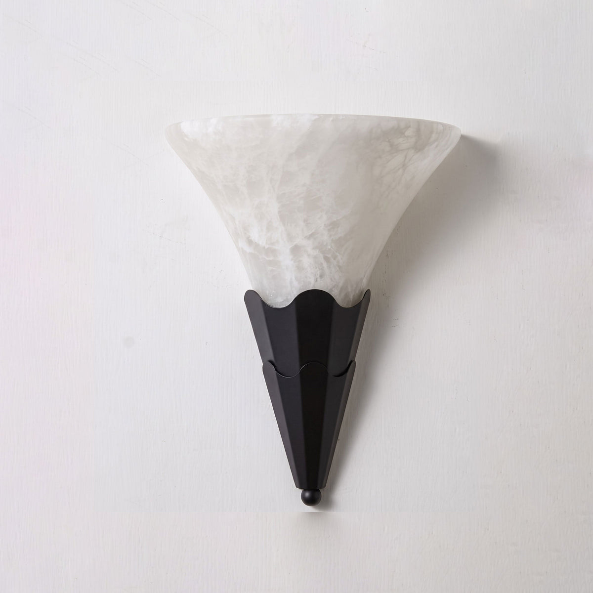 Fanlight Alabaster Wall Sconce