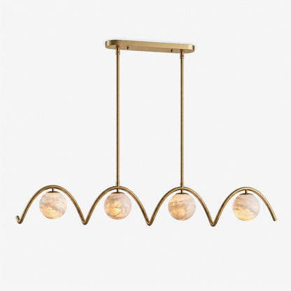 Festoon Alabaster Chandelier