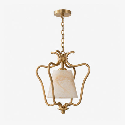 Filigree Alabaster Lantern Pendant Lamp