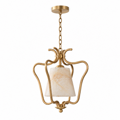 Filigree Alabaster Lantern Pendant Lamp