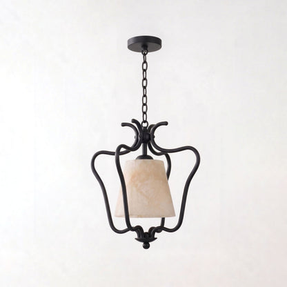 Filigree Alabaster Lantern Pendant Lamp
