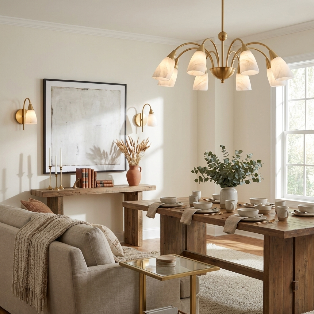 Fontana Alabaster Chandelier