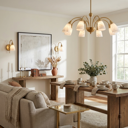 Fontana Alabaster Chandelier
