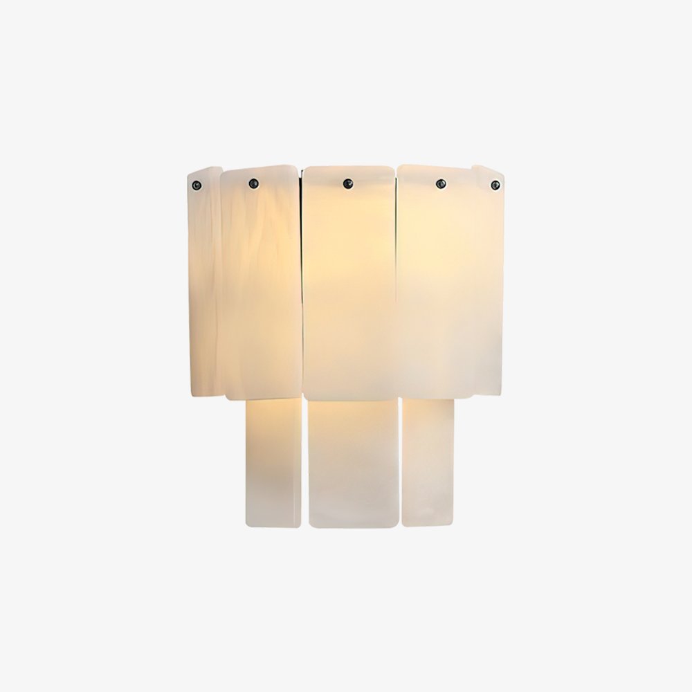 Fractured Alabaster Wall Sconce