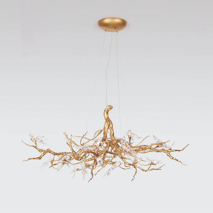 Bird Branch Crystal Chandelier