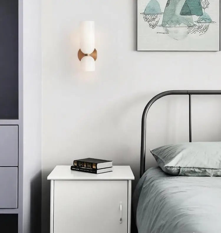 Linear Fluted Glass Wall Sconce