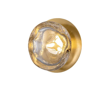 French Bubble Glass LED Wall Sconce