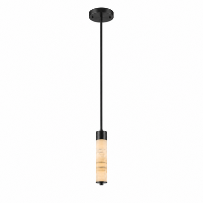 Helix Alabaster Column Chandelier
