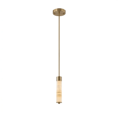 Helix Alabaster Column Chandelier