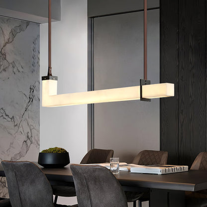 L-Axis Alabaster Pendant Lamp