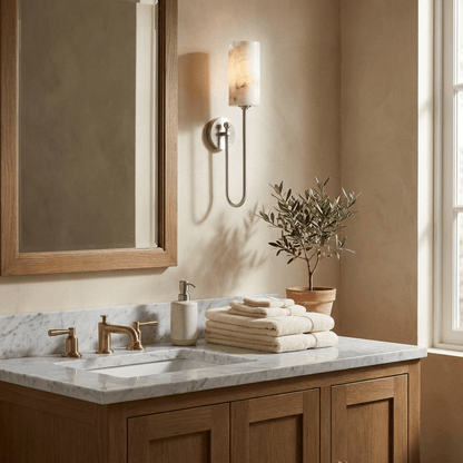 Lariat Alabaster Wall Sconce
