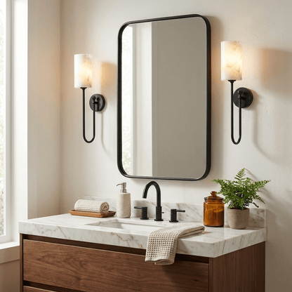Lariat Alabaster Wall Sconce