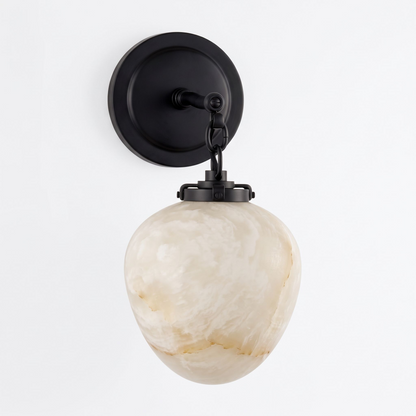Locket Alabaster Wall Sconce