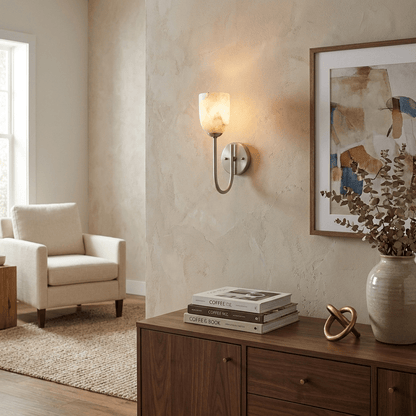 Lowell Alabaster Wall Sconce