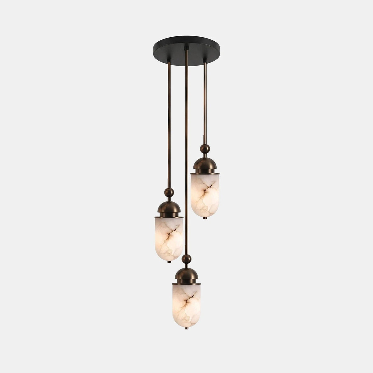 Lozenge Alabaster Rod Pendant Lamp