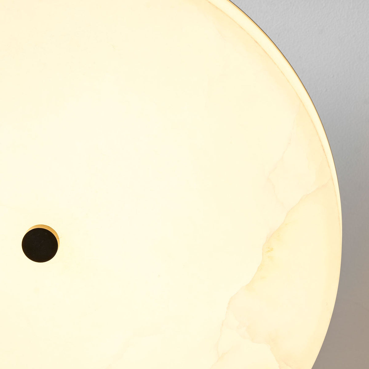 Luma Linen Drum Alabaster Ceiling Light