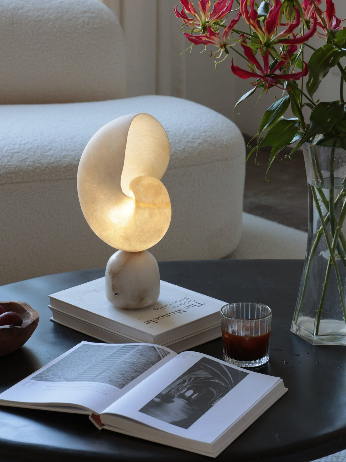 Lumora Shell Alabaster Table Lamp
