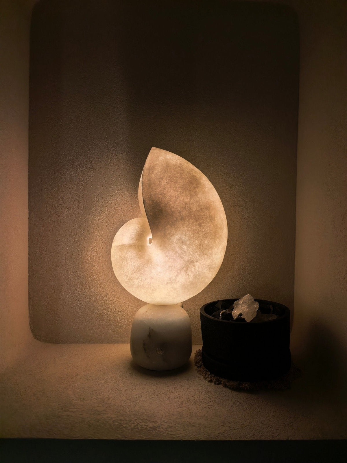 Lumora Shell Alabaster Table Lamp