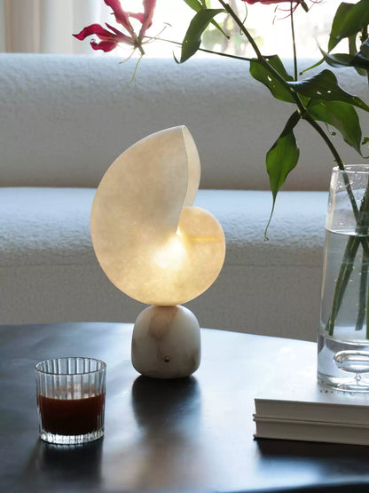 Lumora Shell Alabaster Table Lamp