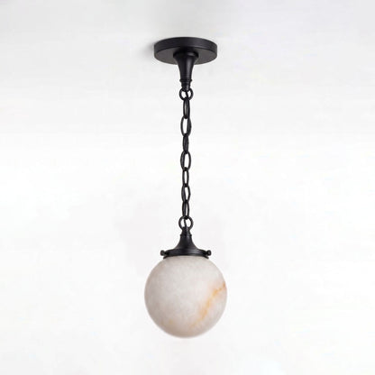 Luna Alabaster Globe Pendant Light