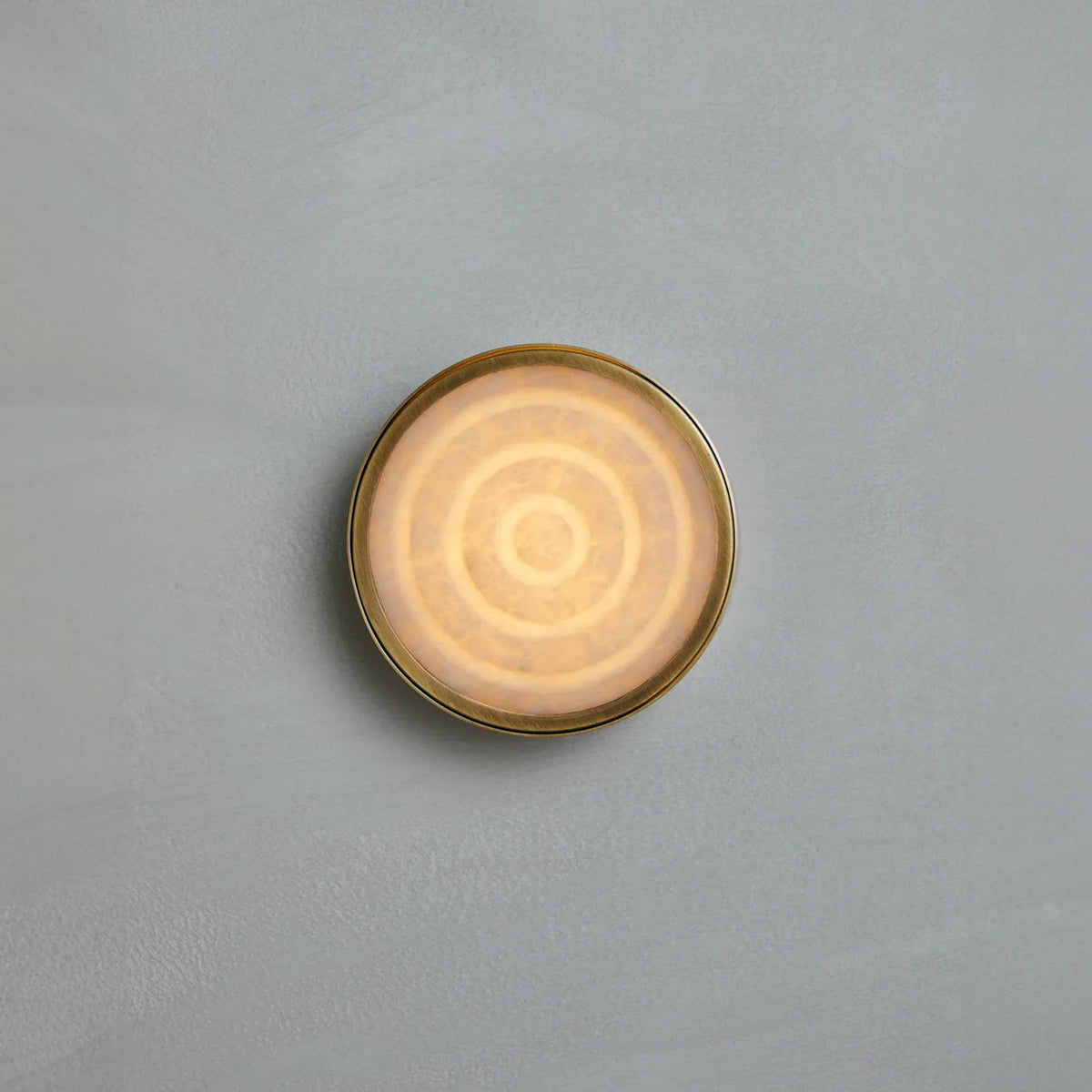 Orlina Stone Disc Alabaster Wall Sconce