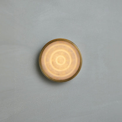 Orlina Stone Disc Alabaster Wall Sconce
