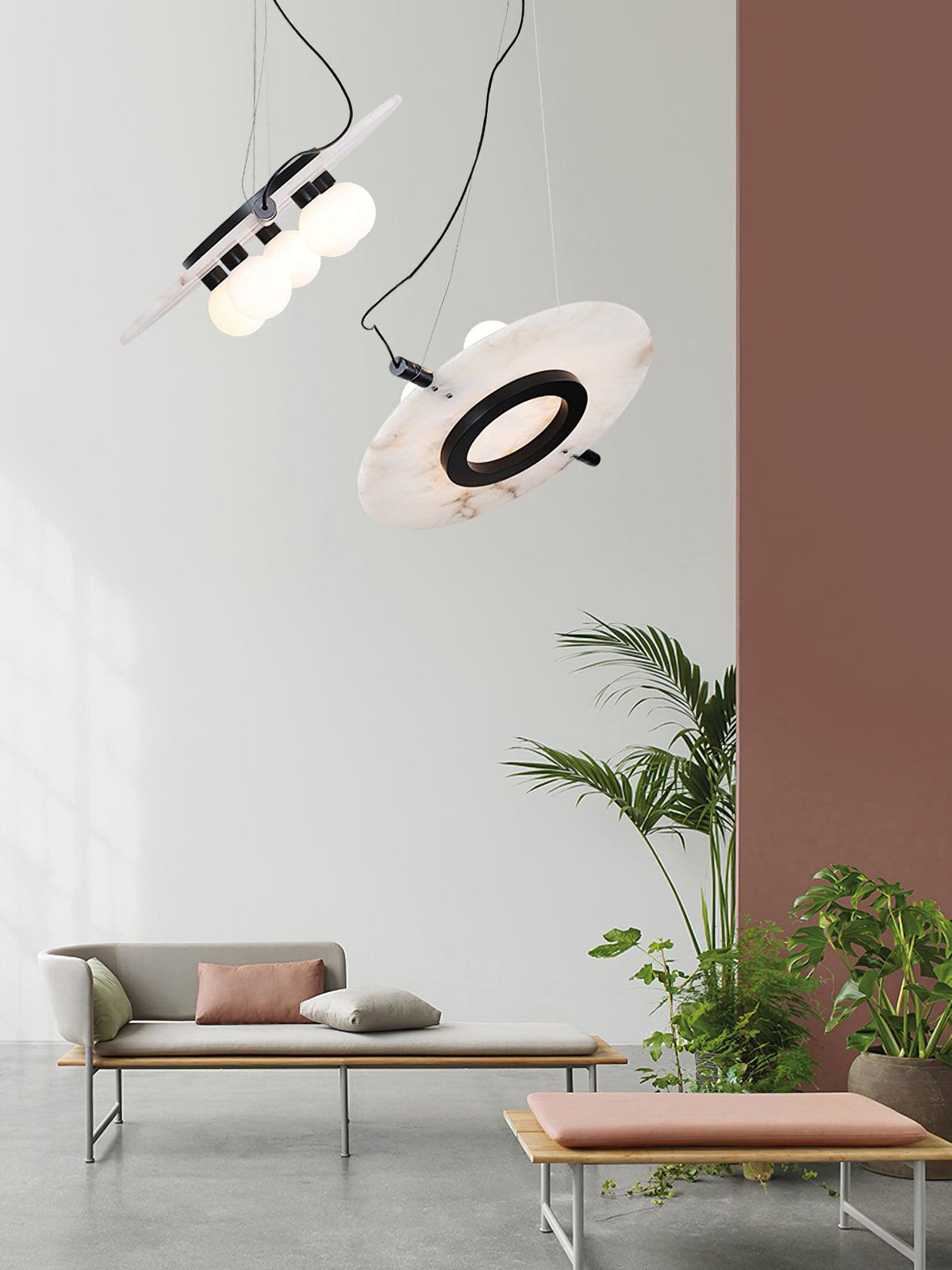Magma Alabaster Pendant Lamp