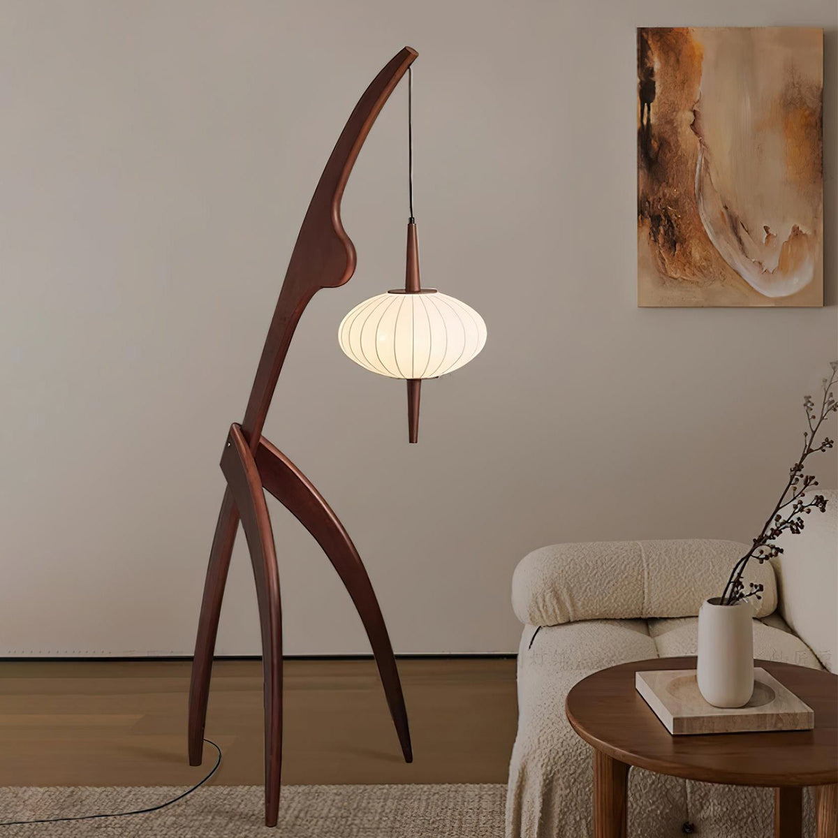 Mantis Wood Floor Lamp – detail 3
