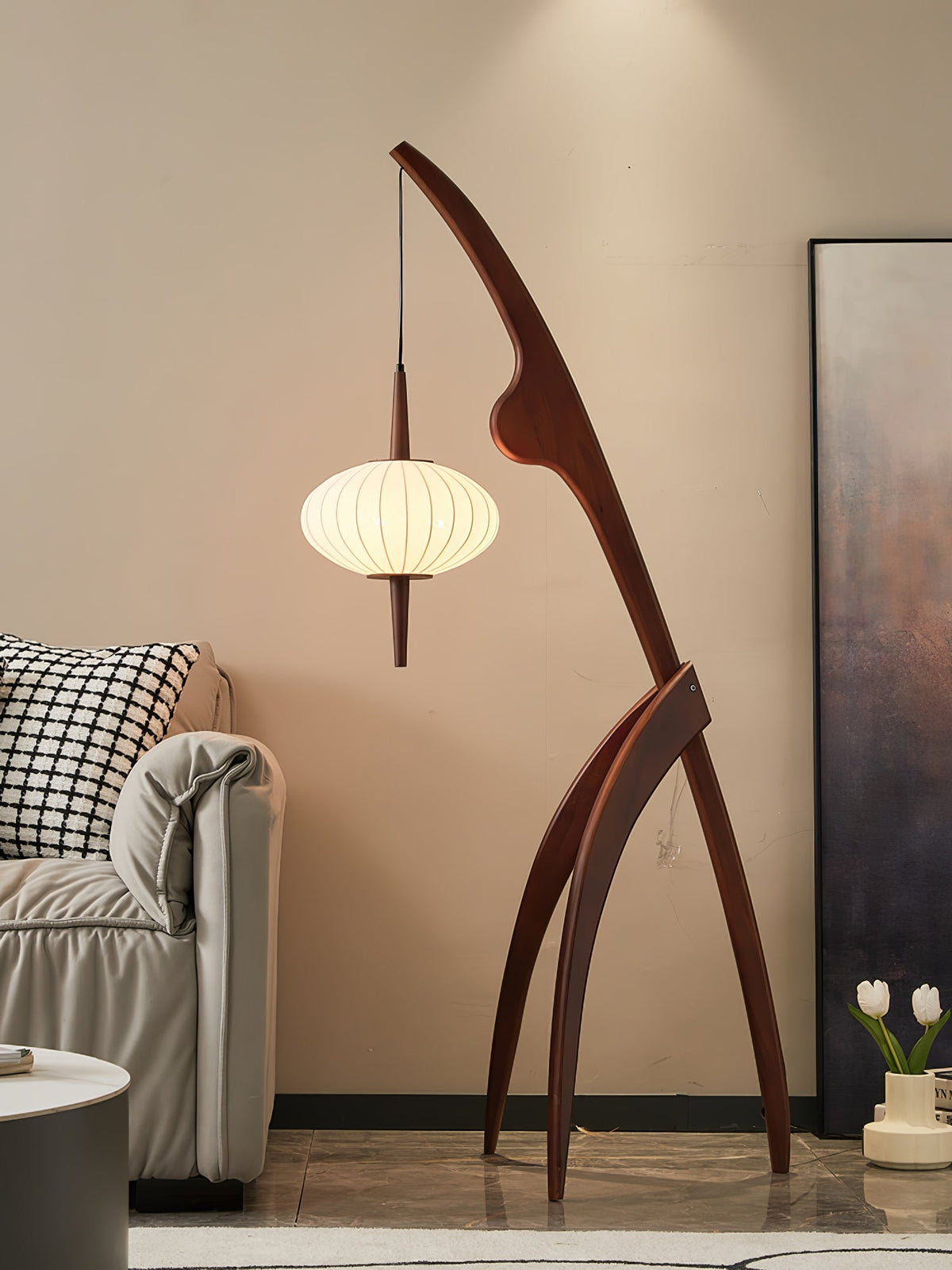 Mantis Wood Floor Lamp – detail 15