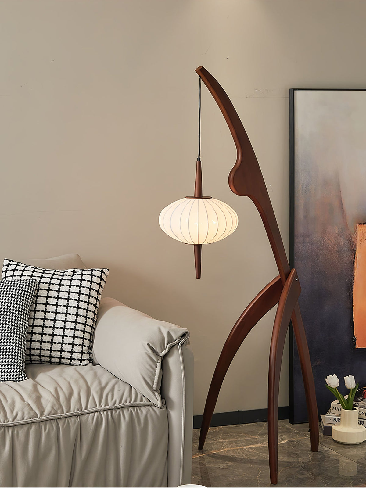 Mantis Wood Floor Lamp – detail 9