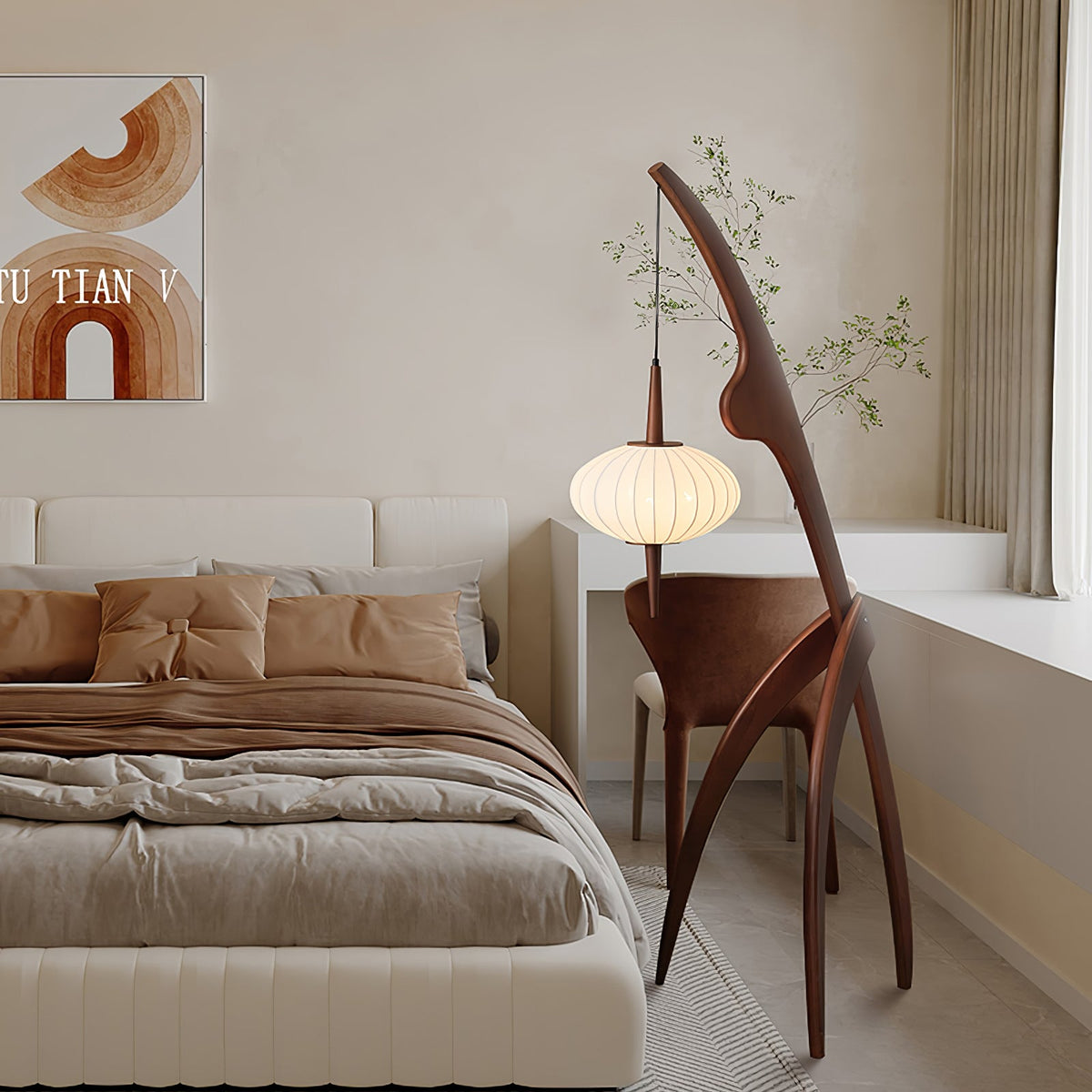 Mantis Wood Floor Lamp – detail 14