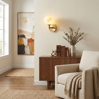 Marbella Alabaster Wall Sconce