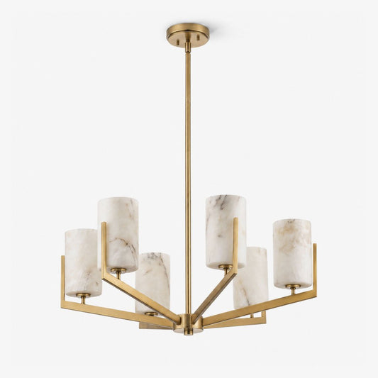Marlowe Alabaster Star Chandelier