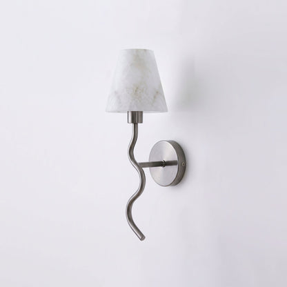 Meander Alabaster Cone Sconce