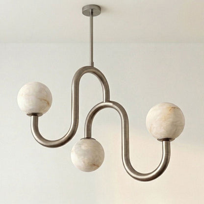 Meander Alabaster Chandelier