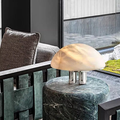 Mira Alabaster Mushroom Table Lamp