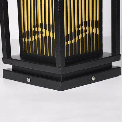 Square Cage Outdoor Light Alabaster Lighting Fixture
