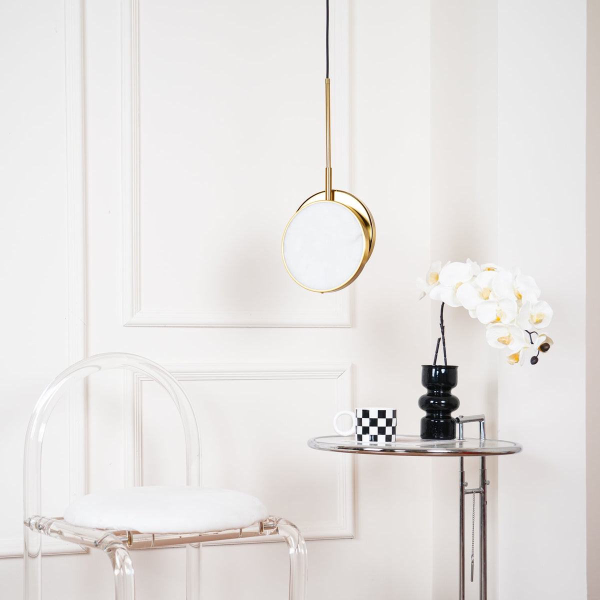 Moonshade Alabaster Pendant Light