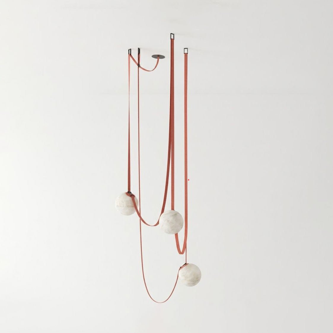 Multiple Belt Alabaster Pendant Light