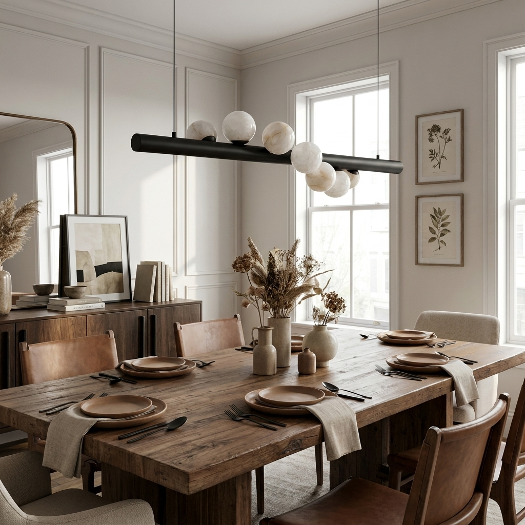 Nimbus Alabaster Bar Pendant Lamp