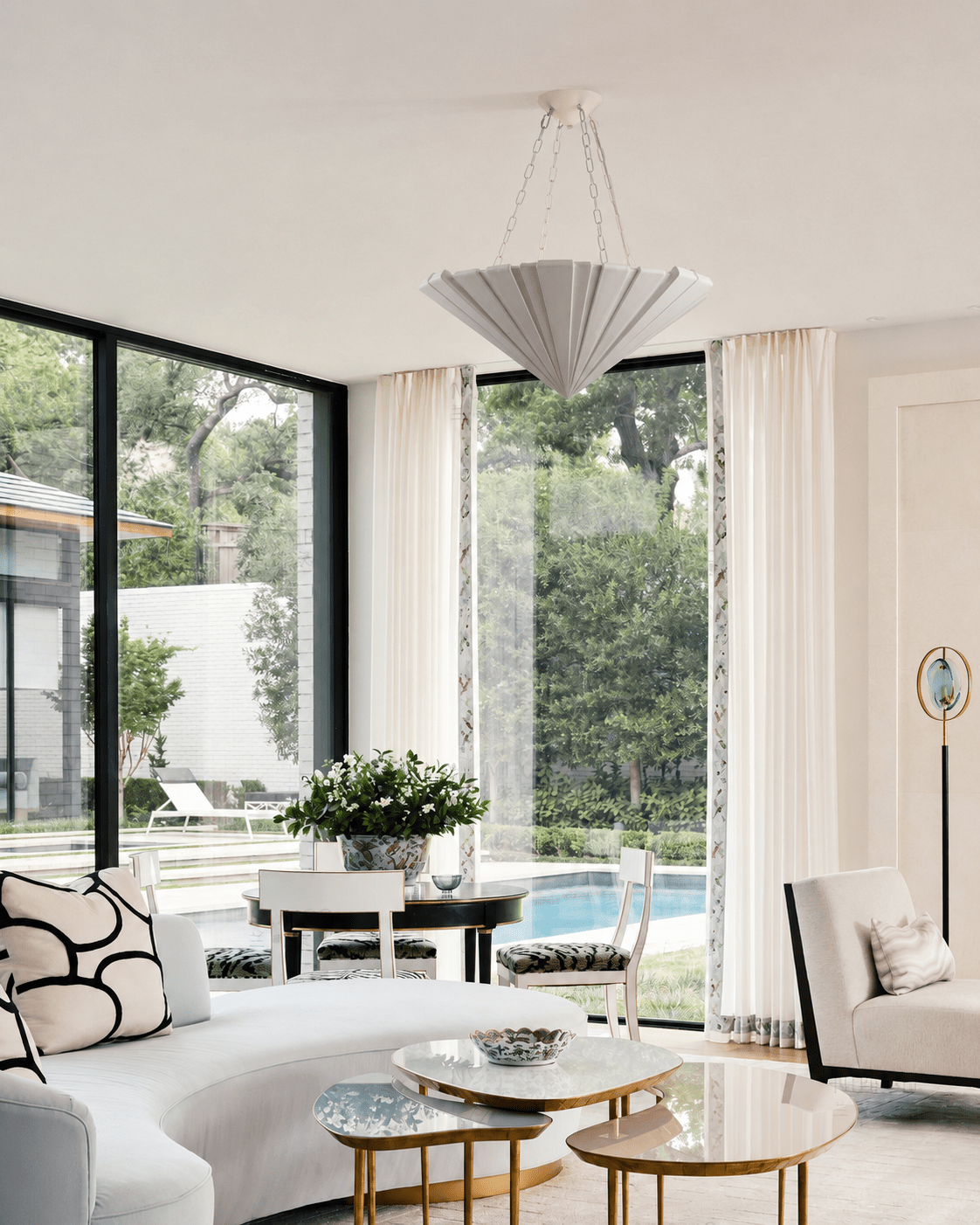 Numbo Plaster Series Alabaster Chandelier