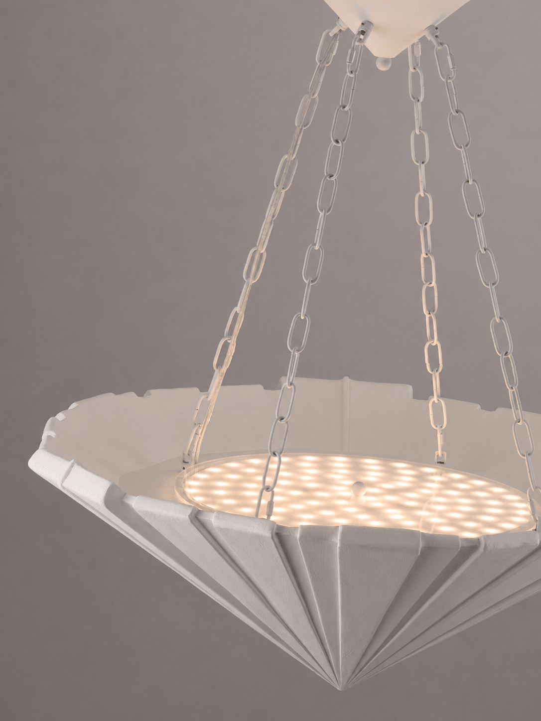 Numbo Plaster Series Alabaster Chandelier